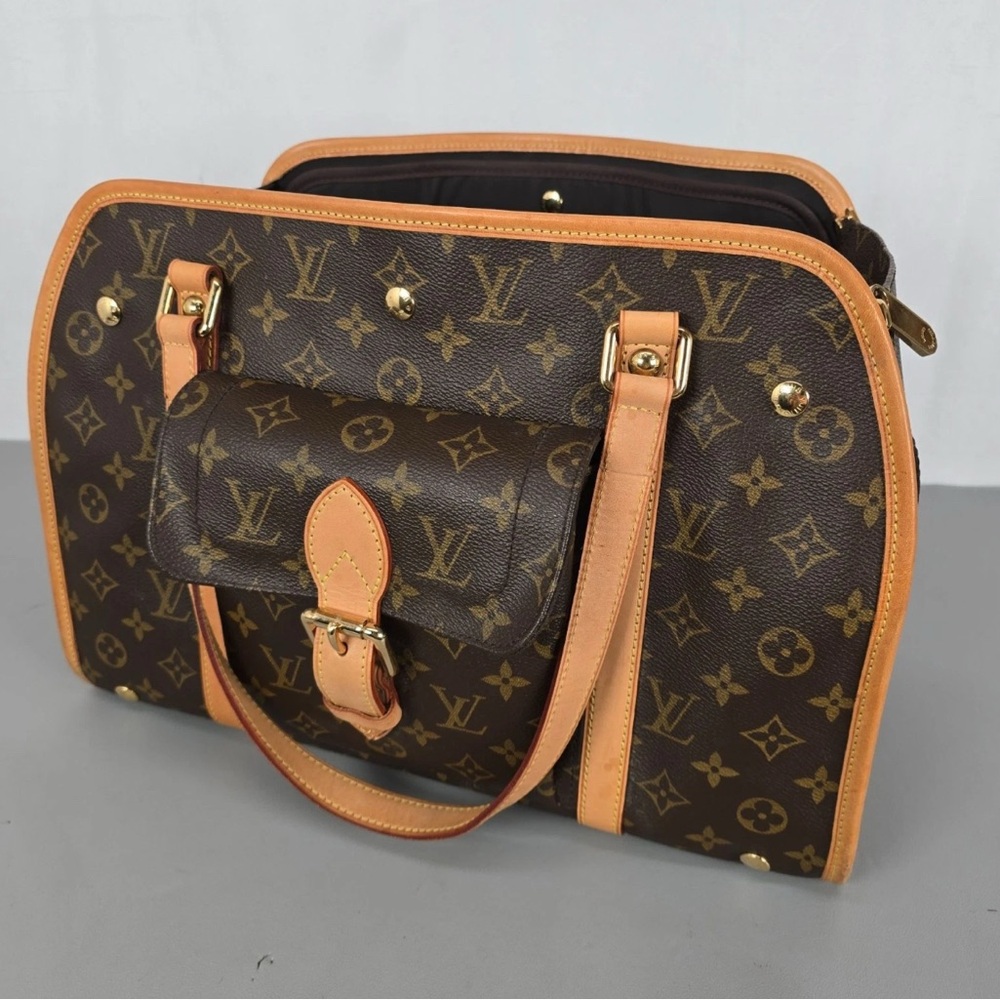 Louis Vuitton dog carrier Monogram Handbag